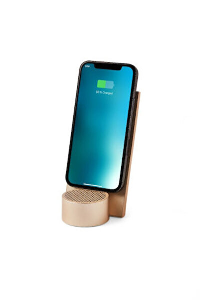 Lexon Ασύρματος Φορτιστής Qi Pad Γρήγορη Φόρτιση 3.0 Gold City Energy Pro