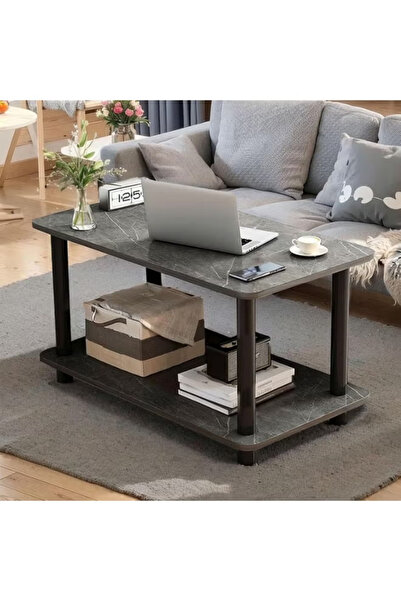 table طاولة قهوة مقاس 60x30x53 سم، طاولة جانبية لغرفة المعيشة، طاولة قهوة صغي...