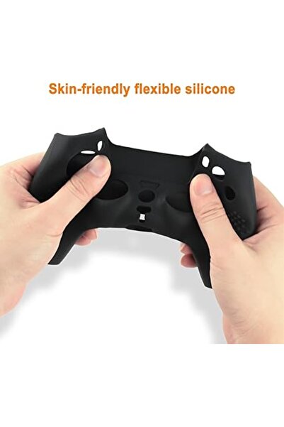 Arabest غطاء حماية من السيليكون لوحدة تحكم PS2 وPS3، غلاف جل ناعم باللون الأسود