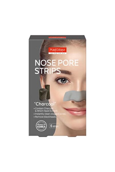 Purederm Charcoal Nose Pore Strips 6 Strips