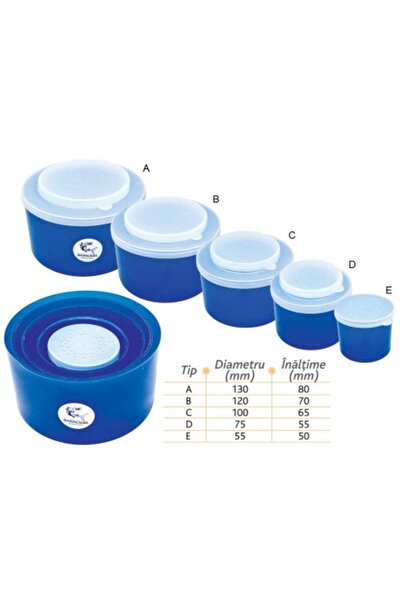 Baracuda Set Cutii Momeli 5 Piese Rotunde de Diverse Dimensiuni