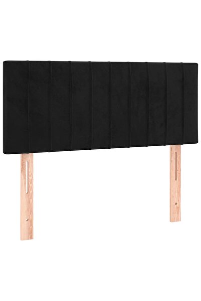 vidaxl Tăblie de pat, negru, 100x5x78/88 cm, catifea