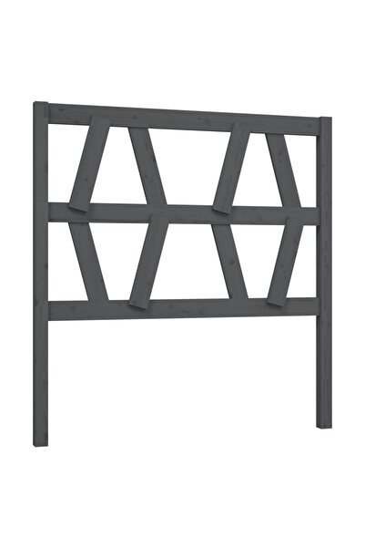 vidaxl Tăblie de pat, gri, 96x4x100 cm, lemn masiv de pin