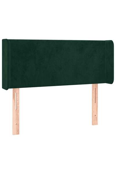 vidaxl Dark green headboard with wings 83x16x78/88 cm Velvet
