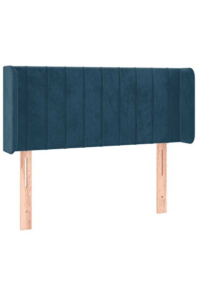 vidaxl Dark blue headboard with wings 93x16x78/88 cm Velvet