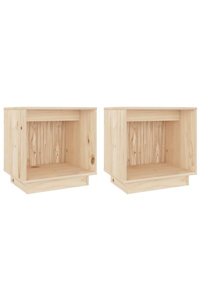 vidaxl Noptiere, 2 buc., 40x30x40 cm, lemn masiv de pin