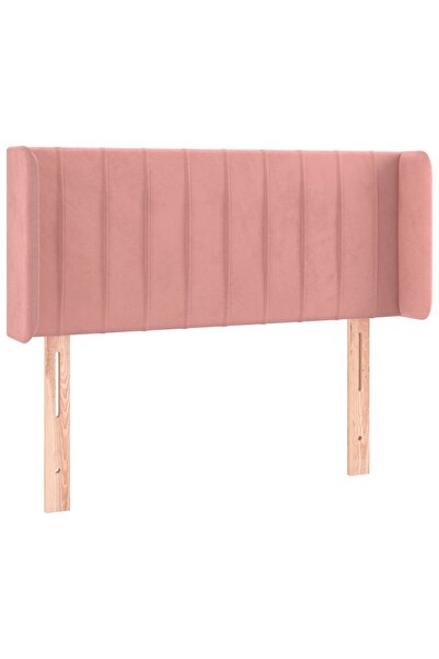 vidaxl Bedside table with pink wings 103x16x78/88 cm Velvet
