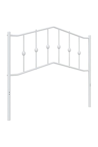 vidaxl Metal replacement headboard, white, 100 cm