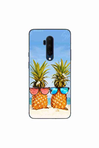 OEM Husa compatibila cu OnePlus 7T Pro Silicon Gel Tpu Model Beach Pinneaples