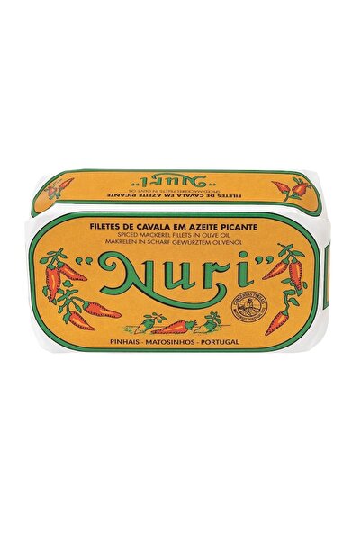 NURİ File de macrou (fără piele și oase) în ulei de măsline picant Nuri, 125g