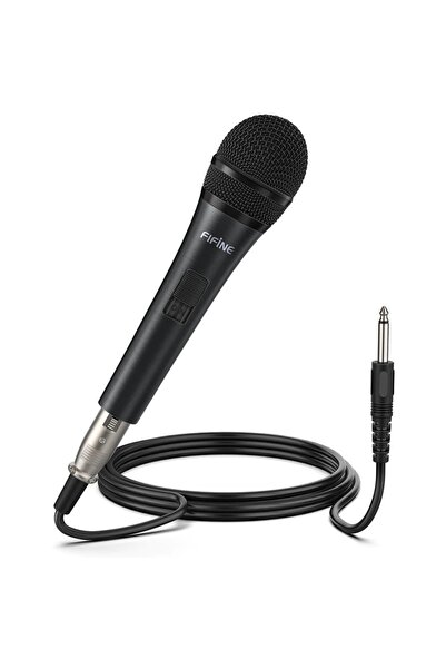 Fifine K6 Kablolu - Açma/Kapama Tuşlu - Profesyonel - Vokal - Karaoke Dinamik...