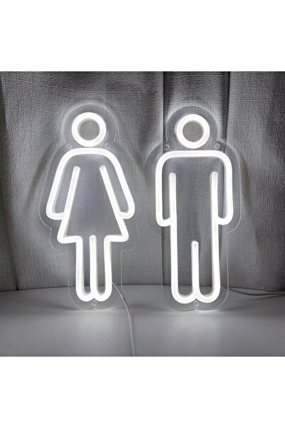 Slasa Toilet Sign Wall Art 40x60 cm Bathroom Decor With 6mm Acrylic Base
