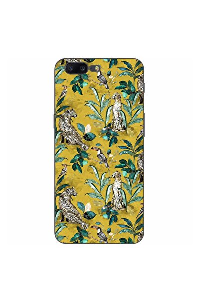 OEM Husa compatibila cu OnePlus 5 Silicon Gel Tpu Model Yellow Jungle Pattern