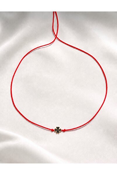 Femenino Lacquer Coated Gold Clover End Lucky Choker Necklace - Does Not Tarnish