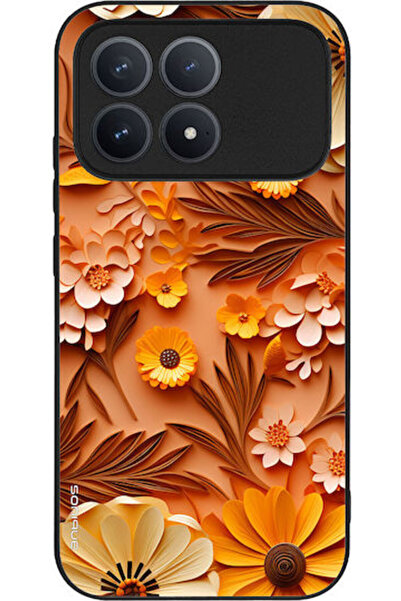 Other Θήκη Sonique Σειρά 3D Λουλούδια Xiaomi Poco F8 Pro 5G Πορτοκαλί