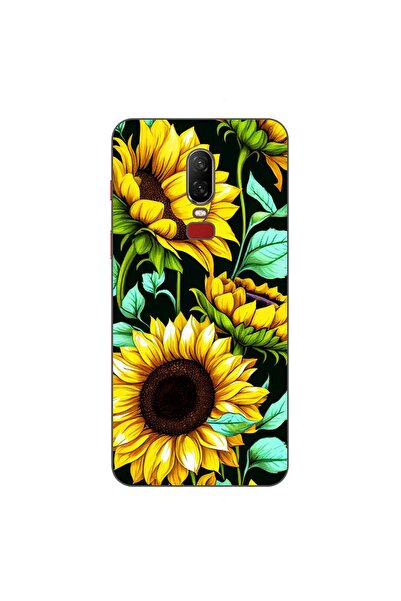 OEM Husa compatibila cu OnePlus 6 Silicon Gel Tpu Model Floarea Soarelui AI
