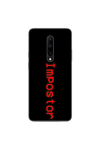 OEM Θήκη συμβατή με OnePlus 7 Pro Σιλικόνης TPU με σχέδιο Among Us Impostor