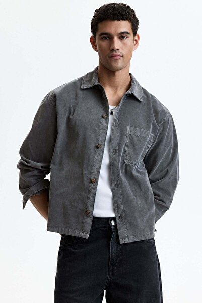 H&M Relaxed Fit Boxy corduroy shirt