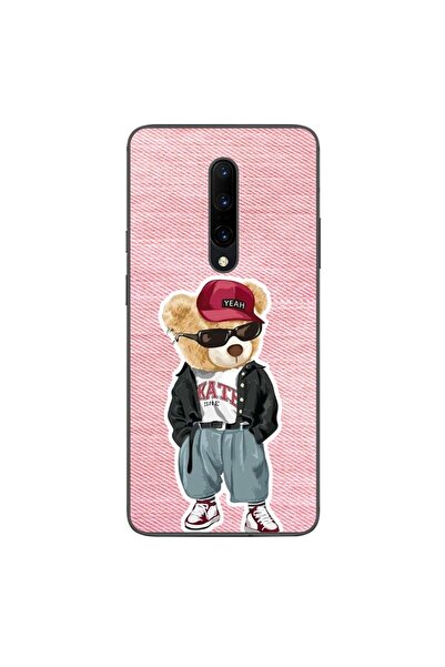 OEM Калъф, съвместим с OnePlus 7 Pro, силиконов гел TPU модел, Розова дънкова...