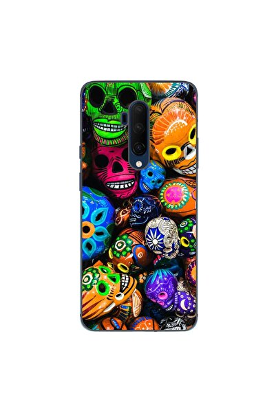 OEM Husa compatibila cu OnePlus 7T Pro Silicon Gel Tpu Model Halloween Cranii...