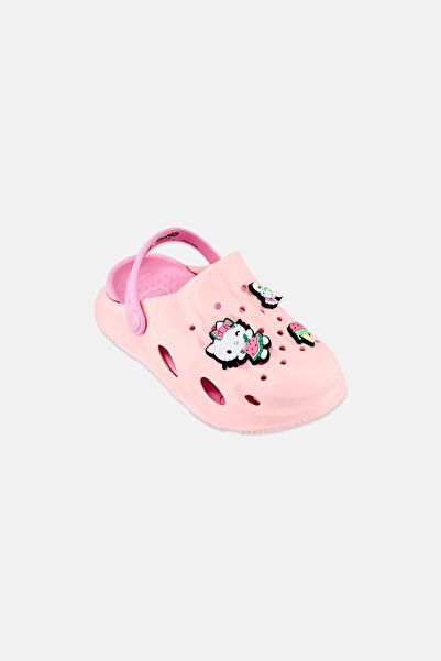 SANRIO Kids Girl Hello Kitty Sling Back Clogs, Light Pink