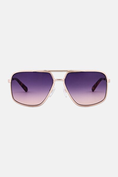 Guess نظارات شمسية مستطيلة للرجال GU00167 بقوة 32 واط، ذهبية