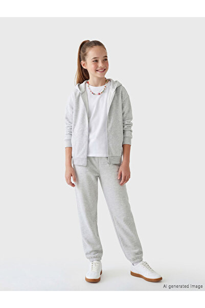 LC Waikiki Pantaloni de trening Soft Touch Jogger pentru fete, Sparkly Choice...
