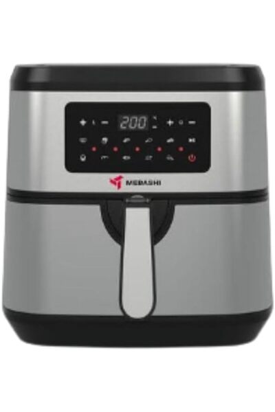 MEBASHI Air Fryer, 7.5L Capacity, LED Touch Screen,Black Silver Air Fryer, Ai...