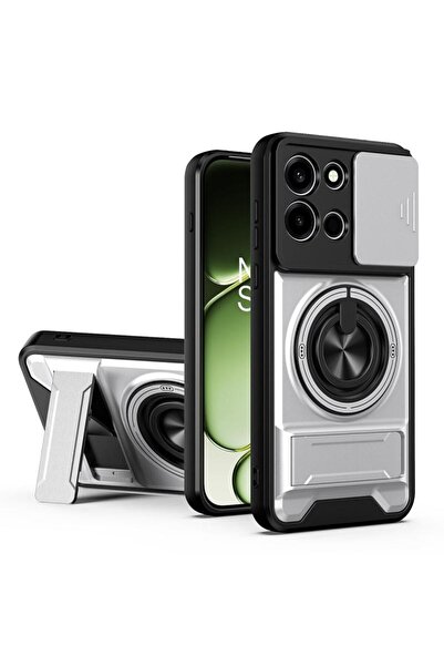 sscase Sliding Camshield Σκληρή Θήκη με Δαχτυλίδι και Stand Silver (OnePlus N...
