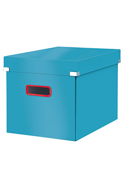 Leitz STORAGE BOX WITH LID AND FOLDABLE HANDLE 32 x 35 x 36 CM CELESTIAL BLUE...