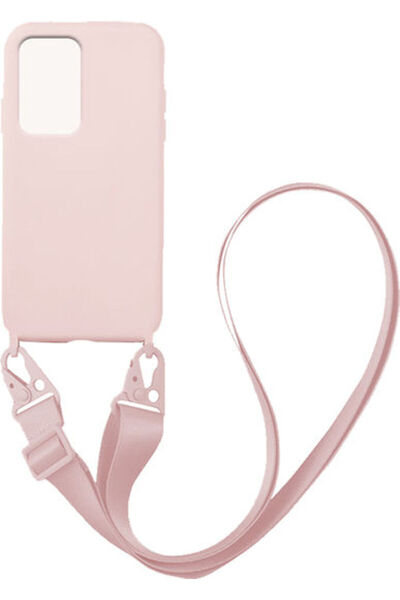 Other Sonique Carryhang Υγρή Θήκη Πλάτης Σιλικόνης 0.5mm με Λουράκι Ροζ (Redm...