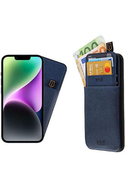 Other Idol 1991 Αντι-RFID Δερμάτινο Πορτοφόλι Μπλε (iPhone 14) Κωδικός: 8349829