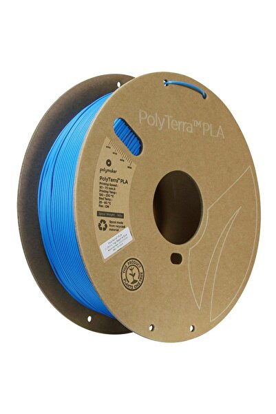 Polymaker PolyTerra PLA 1.75mm Sapphire Blue (Albastru) 1kg