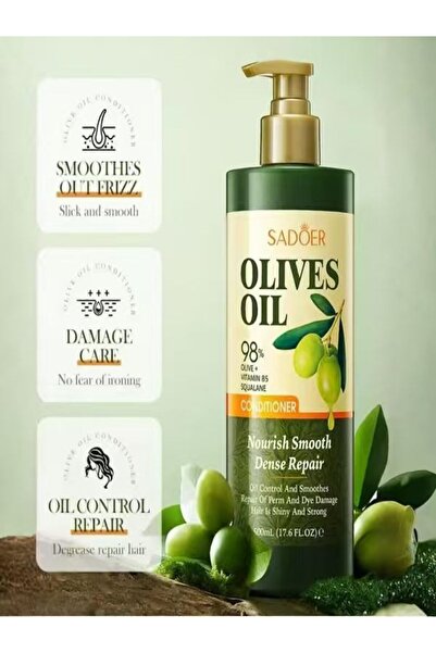 SADOER Olives Oil Squalane Conditioner Dandruff Remover Anti-Itch Multi Effec...