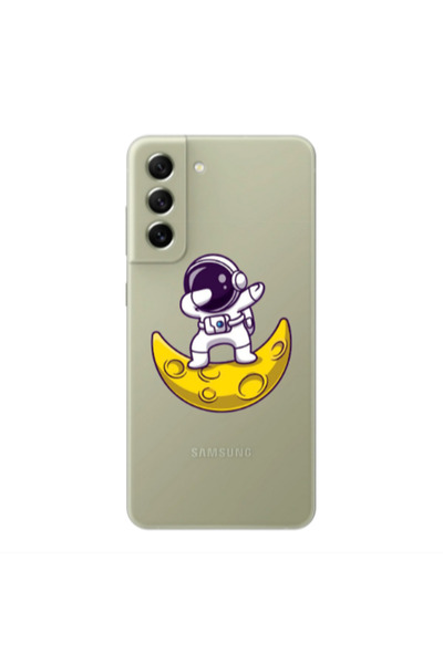 Other Samsung S22 Plus Astronaut on the moon Transparent Silicone TPU Θήκη