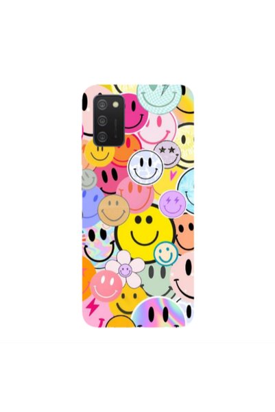 Other Samsung A03S Smiley Stickers Transparent Silicone TPU Θήκη