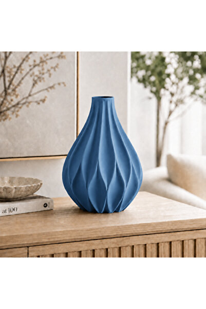 AlvoraTicaret 3D Baskı Dekoratif Vazo Modern Tasarım Salon Masa Konsol Süsü