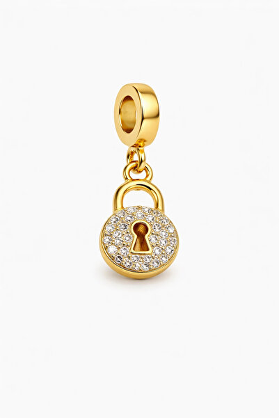 MakeWell Kilit Taşlı Gold Charm