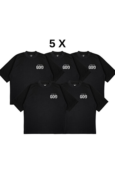 PURE EFFECT (5 BUCĂȚI) Tricou unisex supradimensionat, cu imprimeuri variate,...