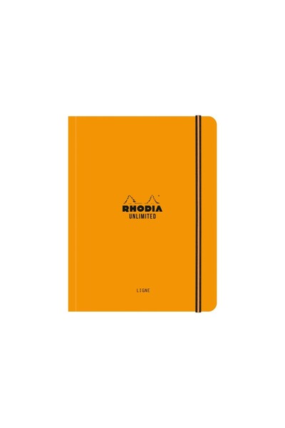Rhodia Undated notebook A5+, 16 x 21 cm, 60 pages, Unlimited, orange dictation