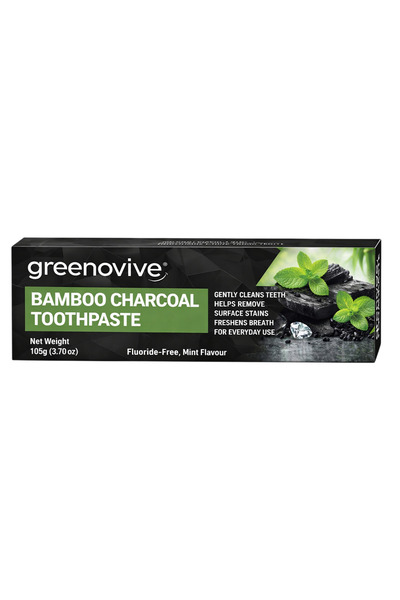 Bamboo Pastă de dinți, GREENOVIVE, Cărbune, Albire dinți, Respirație proaspăt...