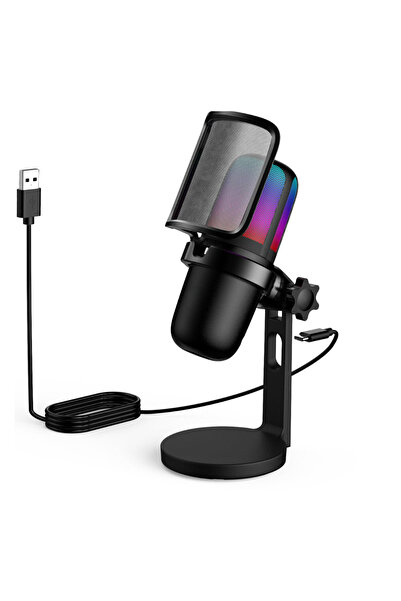 Velixo Professional USB Microphone with Adjustable Arm, Cardioid, Noise Reduc...