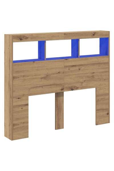 vidaxl Tăblie cap Stejar Artizanal 120 x 17 x 102 cm Lemn compozit