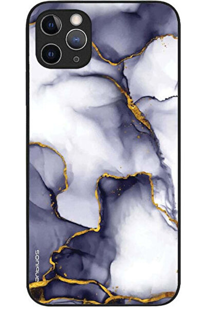 Other Sonique Μαρμάρινη Θήκη για Apple iPhone 11 Pro Max Μωβ Γκρι