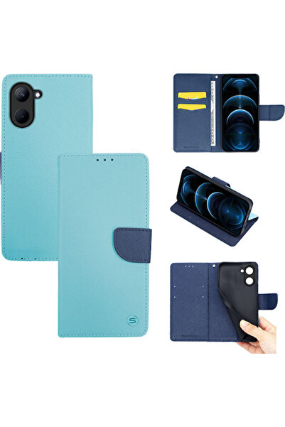 Other Sonique Book Συνθετικό Δέρμα Ανοιχτό Μπλε (Realme C33)