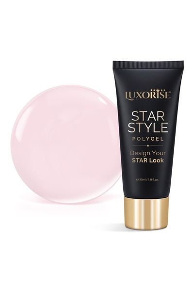 LUXORISE Полигел STAR STYLE - Колекция STAR ICON, Млечнорозов, 30мл