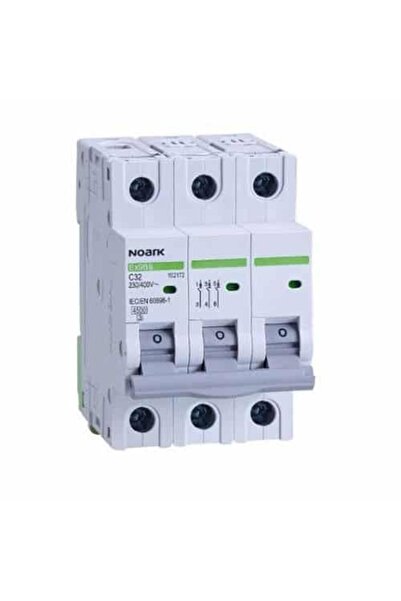 Chorus Siguranță automată cu 3 poli, curba C, 10A, Noark, gri / 102167