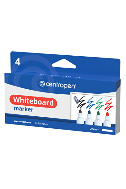 CENTROPEN Whiteboard marker 4/SET 2.5MM 8559