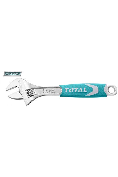 TOTAL Adjustable wrench - 150mm (6"), CrV (INDUSTRIAL)