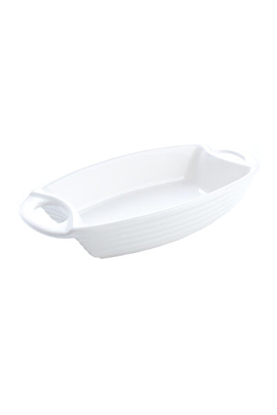 Studio Casa Platou cu Manere, 34 cm, Ceramica, Alb